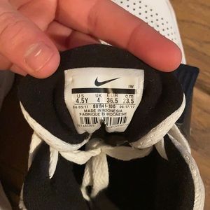 Nike team hustle basketball shoes.